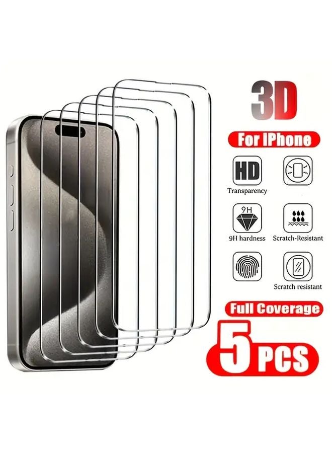 Tempered Glass Screen Protector For iPhone 13 Scratch Resistant 9H Hardness Full Coverage - Image 1